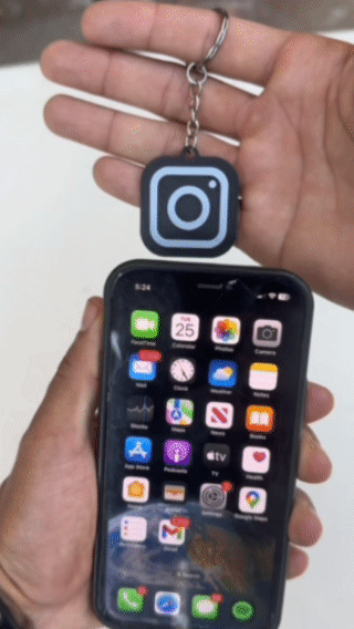 NFC Instagram Keychain
